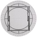 Flash Furniture RB-72R-GG 72" Round Folding Table w/ Granite White Plastic Top, 29"H thumbnail 3