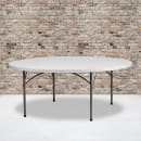 Flash Furniture RB-72R-GG 72" Round Folding Table w/ Granite White Plastic Top, 29"H thumbnail 5