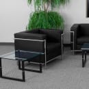 Flash Furniture ZB-REGAL-810-1-CHAIR-BK-GG Arm Chair - Black LeatherSoft Upholstery, Stainless Legs thumbnail 5