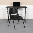 Flash Furniture RUT-12-PDR-BLACK-GG Student Shell Chair w/ Black Plastic Seat & Black Metal Frame - Preschool to Kindergarten thumbnail 9