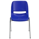 Flash Furniture RUT-14-NVY-CHR-GG Stacking Student Shell Chair - Navy Blue Plastic Seat, Chrome Frame thumbnail 5