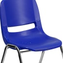 Flash Furniture RUT-14-NVY-CHR-GG Stacking Student Shell Chair - Navy Blue Plastic Seat, Chrome Frame thumbnail 7
