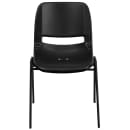 Flash Furniture RUT-14-PDR-BLACK-GG Student Shell Chair w/ Black Plastic Seat & Black Metal Frame - Kindergarten to 2nd Grade thumbnail 5