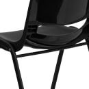 Flash Furniture RUT-14-PDR-BLACK-GG Student Shell Chair w/ Black Plastic Seat & Black Metal Frame - Kindergarten to 2nd Grade thumbnail 8