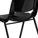 Flash Furniture RUT-16-PDR-BLACK-GG Stacking Student Shell Chair - Black Plastic Seat, Black Metal Frame thumbnail 8