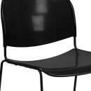 Flash Furniture RUT-188-BK-GG Stacking Chair w/ Black Polypropylene Seat & Black Metal Frame thumbnail 7