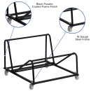 Flash Furniture RUT-188-DOLLY-GG Stacking Chair Dolly w/ (30) Chair Capacity - Steel, Black thumbnail 6