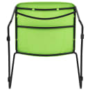 Flash Furniture RUT-188-GN-GG Stacking Chair w/ Green Plastic Back & Seat - Metal Sled Frame, Black thumbnail 10