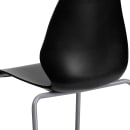 Flash Furniture RUT-288-BK-GG Stacking Chair w/ Black Plastic Seat & Silver Frame thumbnail 8