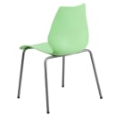 Flash Furniture RUT-288-GREEN-GG Stacking Chair w/ Green Plastic Seat & Silver Frame thumbnail 4