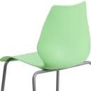 Flash Furniture RUT-288-GREEN-GG Stacking Chair w/ Green Plastic Seat & Silver Frame thumbnail 8
