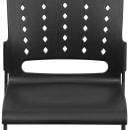 Flash Furniture RUT-2-BK-GG Stacking Chair w/ Black Plastic Seat & Black Metal Frame thumbnail 8