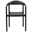 Flash Furniture RUT-418-BK-GG Stacking Café Chair w/ Plastic Seat & Back - Metal Frame, Black thumbnail 5