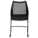 Flash Furniture RUT-498A-BLACK-GG Stacking Chair w/ Black Plastic Seat & Black Metal Frame thumbnail 5
