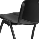 Flash Furniture RUT-D01-BK-GG Stacking Chair w/ Black Plastic Seat & Black Metal Frame thumbnail 8