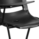 Flash Furniture RUT-EO1-BK-RTAB-GG Ergonomic Shell Chair w/ Right Hand Tablet Arm - Black Plastic Seat, Black Metal Frame thumbnail 7