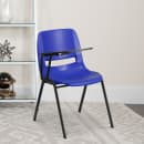 Flash Furniture RUT-EO1-BL-RTAB-GG Ergonomic Shell Chair w/ Right Hand Tablet Arm - Blue Plastic Seat, Black Metal Frame thumbnail 5