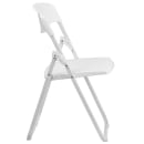 Flash Furniture RUT-I-WHITE-GG Folding Chair w/ White Plastic Back & Seat - Steel Frame, White thumbnail 3