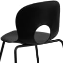 Flash Furniture RUT-NC258-BK-GG Stacking Chair w/ Black Plastic Seat & Black Metal Frame thumbnail 8