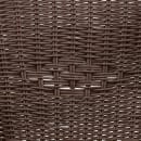 Flash Furniture SDA-AD632009D-2-GG Cadiz Indoor/Outdoor Stackable Armchair  - Dark Brown Wicker w/ Red Bamboo Aluminum Frame thumbnail 10