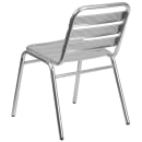 Flash Furniture TLH-015-GG Stacking Restaurant Chair w/ Metal Ladder Back & Seat - Aluminum thumbnail 4