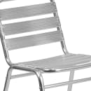 Flash Furniture TLH-015-GG Stacking Restaurant Chair w/ Metal Ladder Back & Seat - Aluminum thumbnail 7