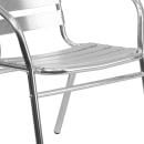 Flash Furniture TLH-017B-GG Stacking Armchair w/ Ladder Back, Aluminum thumbnail 7