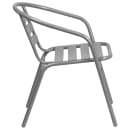 Flash Furniture TLH-017C-GG Indoor/Outdoor Stackable Armchair - Steel, Silver thumbnail 3