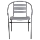 Flash Furniture TLH-017C-GG Indoor/Outdoor Stackable Armchair - Steel, Silver thumbnail 5