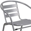 Flash Furniture TLH-017C-GG Indoor/Outdoor Stackable Armchair - Steel, Silver thumbnail 7