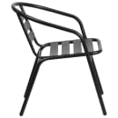 Flash Furniture TLH-017C-BK-GG Indoor/Outdoor Stackable Armchair - Steel, Black thumbnail 3