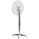 Flash Furniture TLH-059A-GG 23 1/4" Round Bar Height Table - Stainless Steel Top, Aluminum Base thumbnail 3