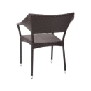 Flash Furniture TT-TT002-ESP-GG Jace Indoor/Outdoor Stackable Patio Chair - Rattan/Wicker, Espresso thumbnail 3