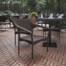 Flash Furniture TT-TT002-ESP-GG Jace Indoor/Outdoor Stackable Patio Chair - Rattan/Wicker, Espresso thumbnail 4