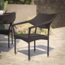 Flash Furniture TT-TT002-ESP-GG Jace Indoor/Outdoor Stackable Patio Chair - Rattan/Wicker, Espresso thumbnail 5