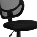 Flash Furniture WA-3074-BK-GG Swivel Task/Computer Chair w/ Low Back - Black Plastic Back & Seat thumbnail 7