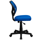 Flash Furniture WA-3074-BL-GG Swivel Task/Computer Chair w/ Low Back - Blue Mesh Back & Seat thumbnail 3