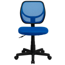 Flash Furniture WA-3074-BL-GG Swivel Task/Computer Chair w/ Low Back - Blue Mesh Back & Seat thumbnail 5