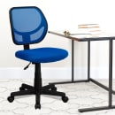 Flash Furniture WA-3074-BL-GG Swivel Task/Computer Chair w/ Low Back - Blue Mesh Back & Seat thumbnail 9