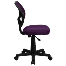 Flash Furniture WA-3074-PUR-GG Swivel Task/Computer Chair w/ Low Back - Purple Mesh Back & Seat thumbnail 3