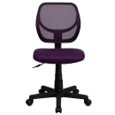Flash Furniture WA-3074-PUR-GG Swivel Task/Computer Chair w/ Low Back - Purple Mesh Back & Seat thumbnail 5