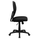 Flash Furniture WL-3958SYG-BK-GG Swivel Task Chair w/ Mid Back - Black Plastic Back & Fabric Seat thumbnail 2
