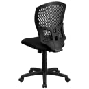 Flash Furniture WL-3958SYG-BK-GG Swivel Task Chair w/ Mid Back - Black Plastic Back & Fabric Seat thumbnail 3