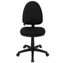 Flash Furniture WL-A654MG-BK-GG Swivel Task Chair w/ Mid Back - Black Fabric Seat thumbnail 4