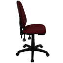 Flash Furniture WL-A654MG-BY-GG Swivel Task Chair w/ Mid Back - Burgundy Fabric Seat thumbnail 2