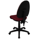 Flash Furniture WL-A654MG-BY-GG Swivel Task Chair w/ Mid Back - Burgundy Fabric Seat thumbnail 3