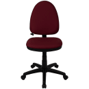 Flash Furniture WL-A654MG-BY-GG Swivel Task Chair w/ Mid Back - Burgundy Fabric Seat thumbnail 4