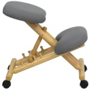 Flash Furniture WL-SB-101-GG Ergonomic Kneeling Chair w/ Gray Fabric Upholstery - 18”W x 24”D x 20” to 26”H thumbnail 3