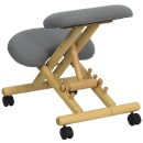 Flash Furniture WL-SB-101-GG Ergonomic Kneeling Chair w/ Gray Fabric Upholstery - 18”W x 24”D x 20” to 26”H thumbnail 4