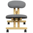 Flash Furniture WL-SB-101-GG Ergonomic Kneeling Chair w/ Gray Fabric Upholstery - 18”W x 24”D x 20” to 26”H thumbnail 5